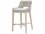 Essentials for Living Woven Fabric Upholstered Mahogany Wood Taupe & White Bar Stool  ESL6850BSWTAPUMNG