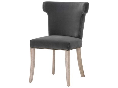 Essentials for Living Stitch & Hand Celina Oak Wood Gray Side Dining Chair