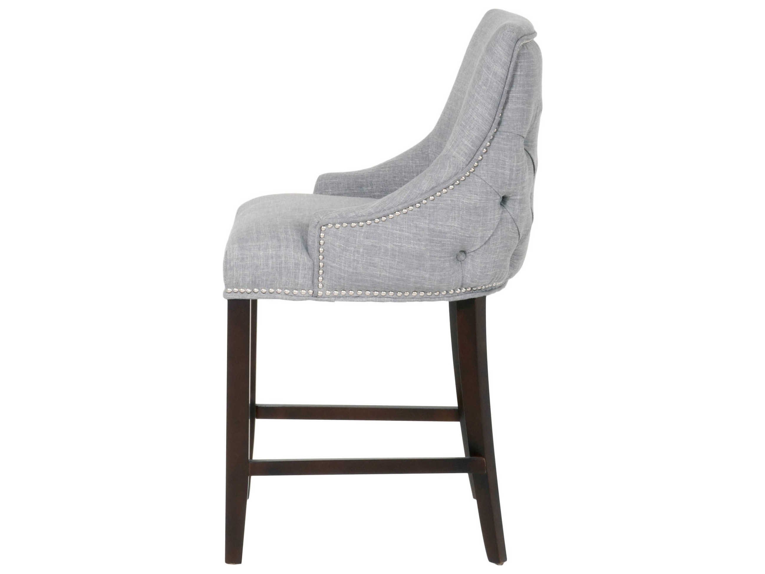 Essentials for Living Villa Smoke / Espresso Side Counter Height Stool