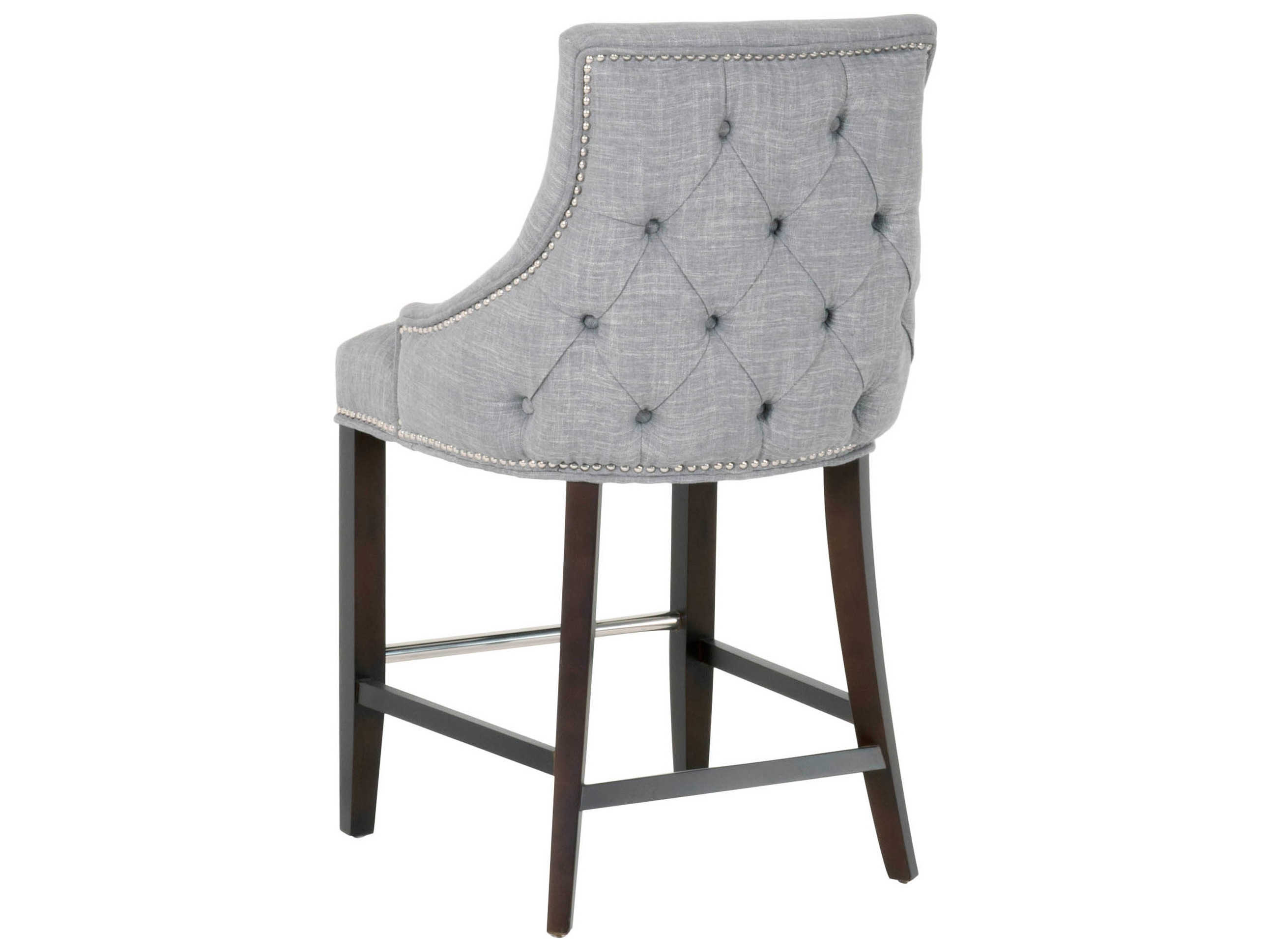 Essentials for Living Villa Smoke / Espresso Side Counter Height Stool