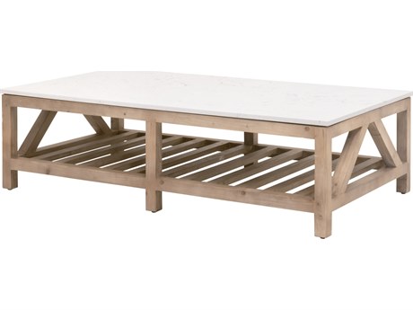 Luxecor Respite Rectangular Stone Coffee Table