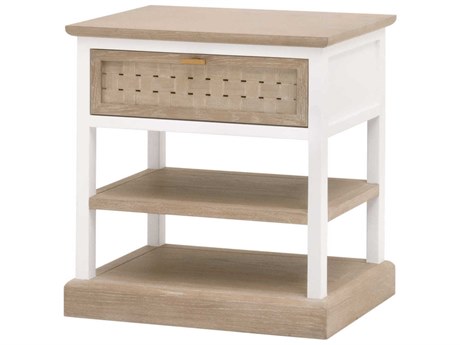 Luxecor Respite Rectangular Wood Smoke Gray Oak End Table