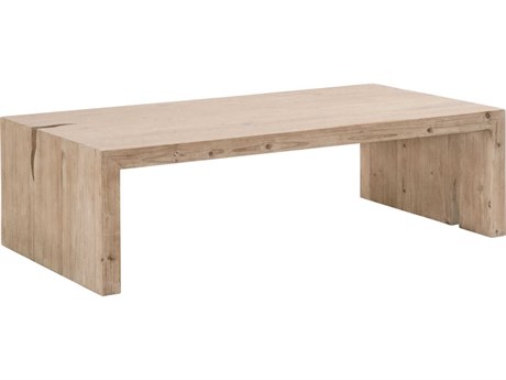 Luxecor Respite Rectangular Wood Smoke Gray Pine Coffee Table