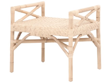 Essentials for Living Sample Palisades Natural Rattan Brown Accent Stool