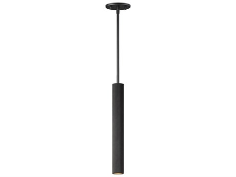 ET 1-Light Black LED Cylinder Linear Mini Pendant