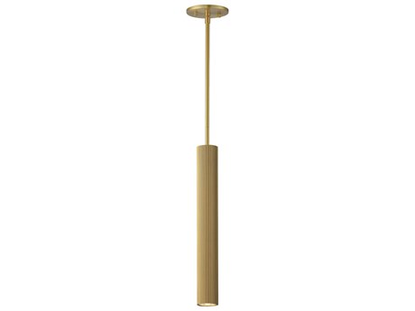 ET 1-Light Gold LED Cylinder Linear Mini Pendant