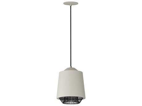 ET 1-Light Gray Black LED Cylinder Mini Pendant