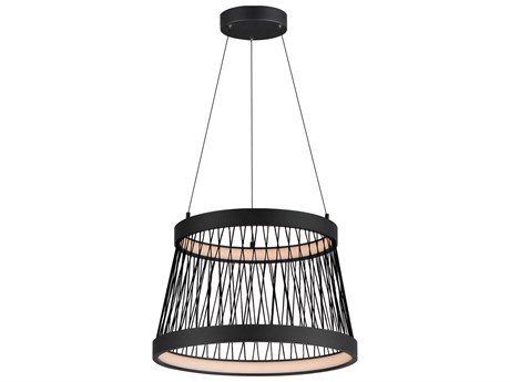 ET2 Loom 2-Light Black Drum Pendant