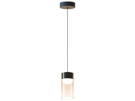 ET 1-Light Gunmetal Cylinder Mini Pendant