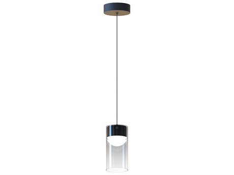 ET 1-Light Gunmetal Cylinder Mini Pendant