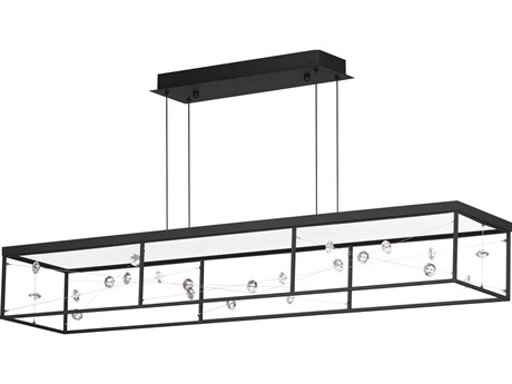 ET2 Entanglement 1-Light Black Geometric Island Pendant