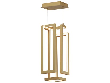 ET 1-Light Gold LED Geometric Pendant