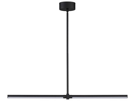 ET2 Dorian 2-Light Black LED Linear Island Pendant