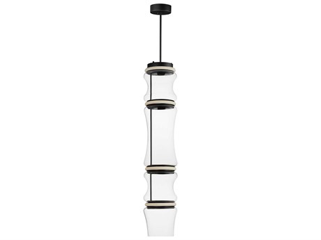ET 4-Light Black Cylinder Geometric Mini Pendant