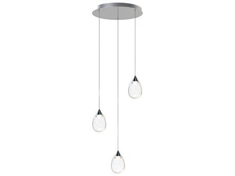 ET2 Dewdrop 3-Light Polished Chrome Pendant