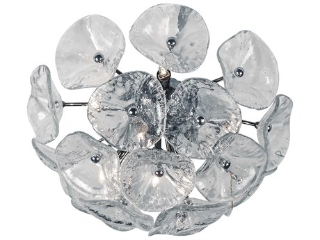 ET 8-Light Polished Chrome Glass Wall Sconce