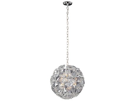 ET2 Fiori 12-Light Polished Chrome Glass Globe Pendant