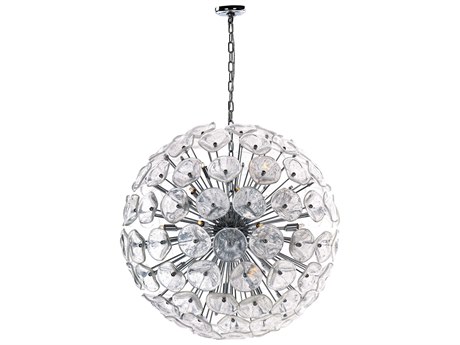 ET2 Fiori 28-Light Polished Chrome Glass Sputnik Pendant