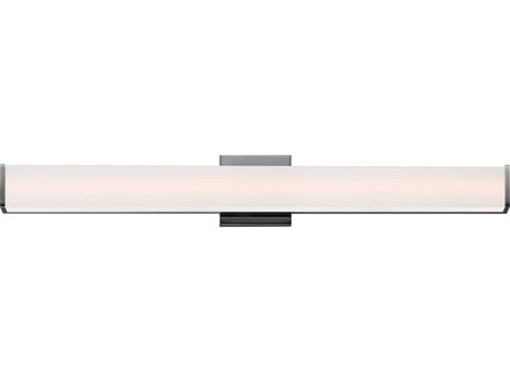 ET2 Baritone 1-Light Satin Nickel Glass LED Vanity Light