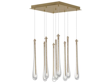ET2 Stillo 9-Light Gold Crystal Glass Pendant