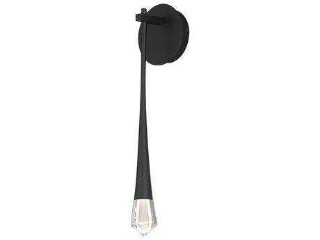 ET2 Pierce 1-Light Black Crystal LED Wall Sconce