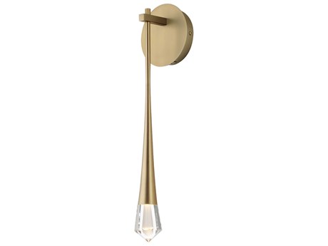 ET2 Pierce 1-Light Gold Crystal LED Wall Sconce