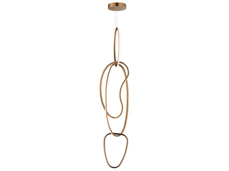 ET2 Unity 4-Light Brushed Champagne Gold Pendant