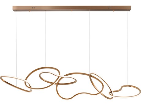 ET2 Unity 1-Light Brushed Champagne Gold Island Pendant