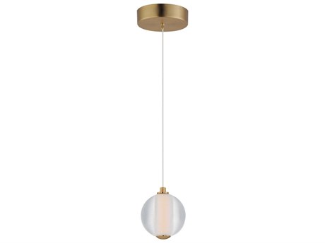 ET 1-Light Gold Globe Mini Pendant