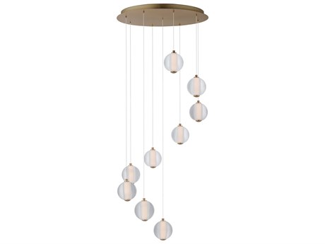 ET2 Rhythm 9-Light Gold Globe Pendant