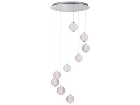 ET2 Rhythm 9-Light Polished Chrome Globe Pendant