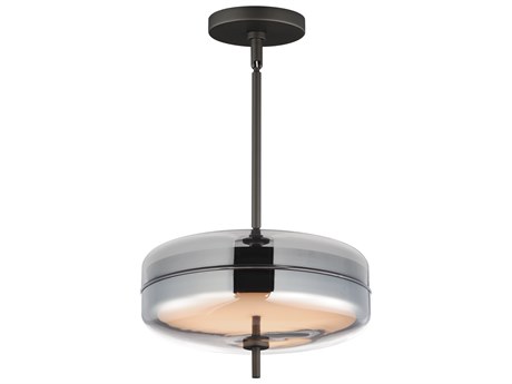 ET2 Voto 2-Light Gunmetal Black Round Mini Pendant