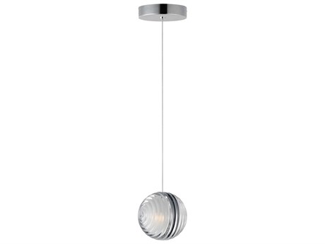 ET 1-Light Polished Chrome Globe Mini Pendant