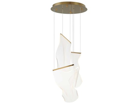 ET2 Rinkle 3-Light French Gold LED Pendant