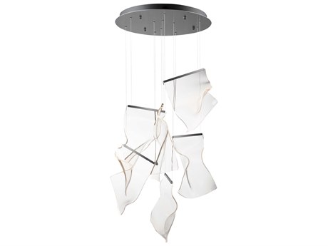 ET2 Rinkle 6-Light Brushed Gunmetal LED Pendant
