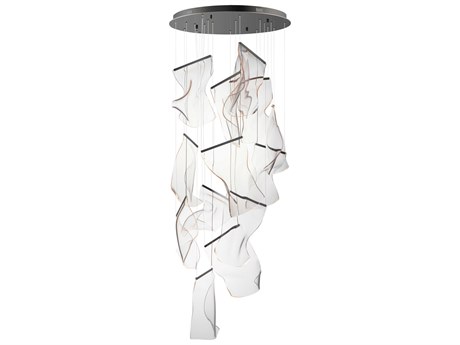 ET2 Rinkle 14-Light Brushed Gunmetal LED Pendant