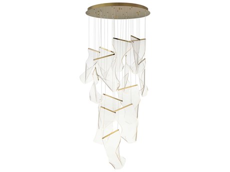 ET2 Rinkle 14-Light French Gold LED Pendant