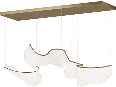 ET2 Rinkle 3-Light French Gold Linear Island Pendant