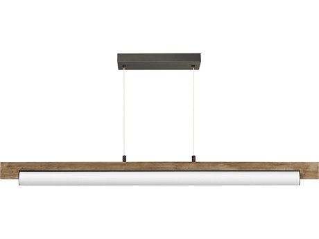 ET2 Joist 1-Light Driftwood Charcoal Gray Linear Island Pendant
