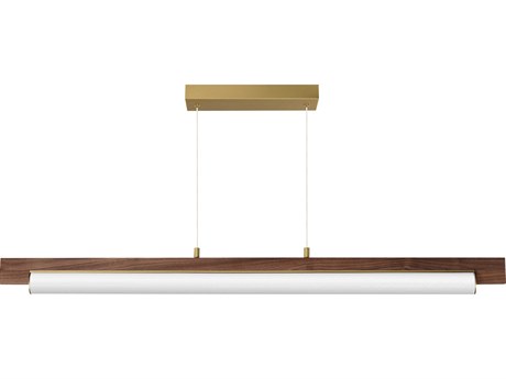 ET2 Joist 1-Light Natural Aged Brass Linear Island Pendant