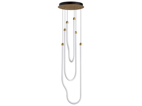 ET2 Soleil 3-Light Natural Aged Brass Linear Pendant