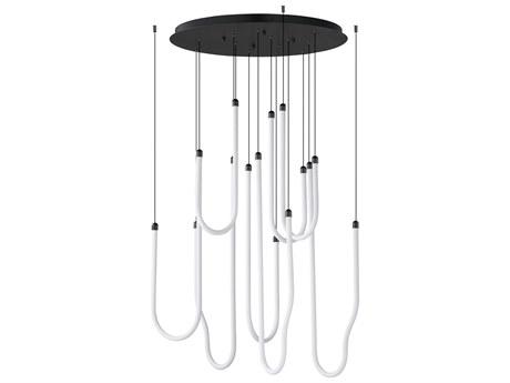 ET2 Soleil 8-Light Black Linear Pendant
