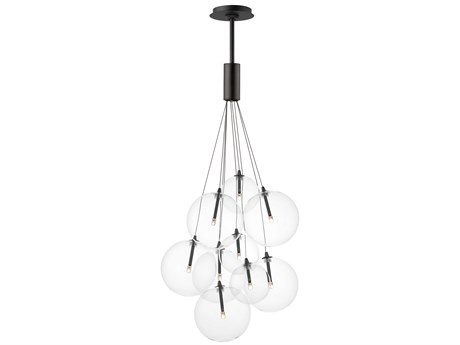 ET2 Burst 9-Light Black Globe Pendant