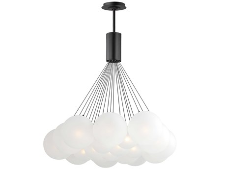 ET2 Burst 20-Light Black Globe Pendant