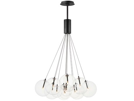 ET2 Burst 12-Light Black Globe Pendant