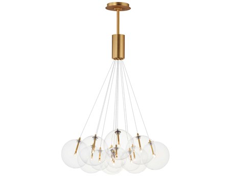 ET2 Burst 12-Light Gold Globe Pendant