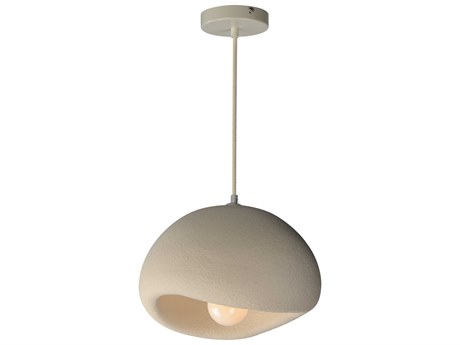 ET2 Moeraki 1-Light Oyster White Dome Mini Pendant