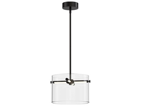 ET2 Polo 1-Light Black Cylinder Mini Pendant