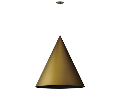 ET2 Pitch 1-Light Antique Brass Pendant