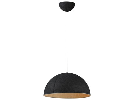 ET2 Wimbledon 1-Light Dark Gray Black Dome Pendant